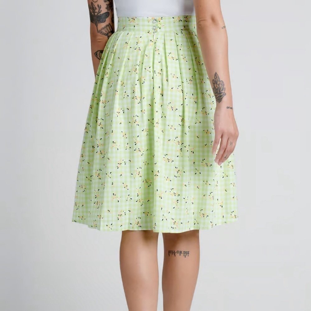 ModCloth Imagine the Possibilities A-Line Floral Cottagecore 70s Skirt Size 16 - Picture 3 of 11